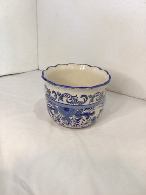 Blue/White Ceramic Planter