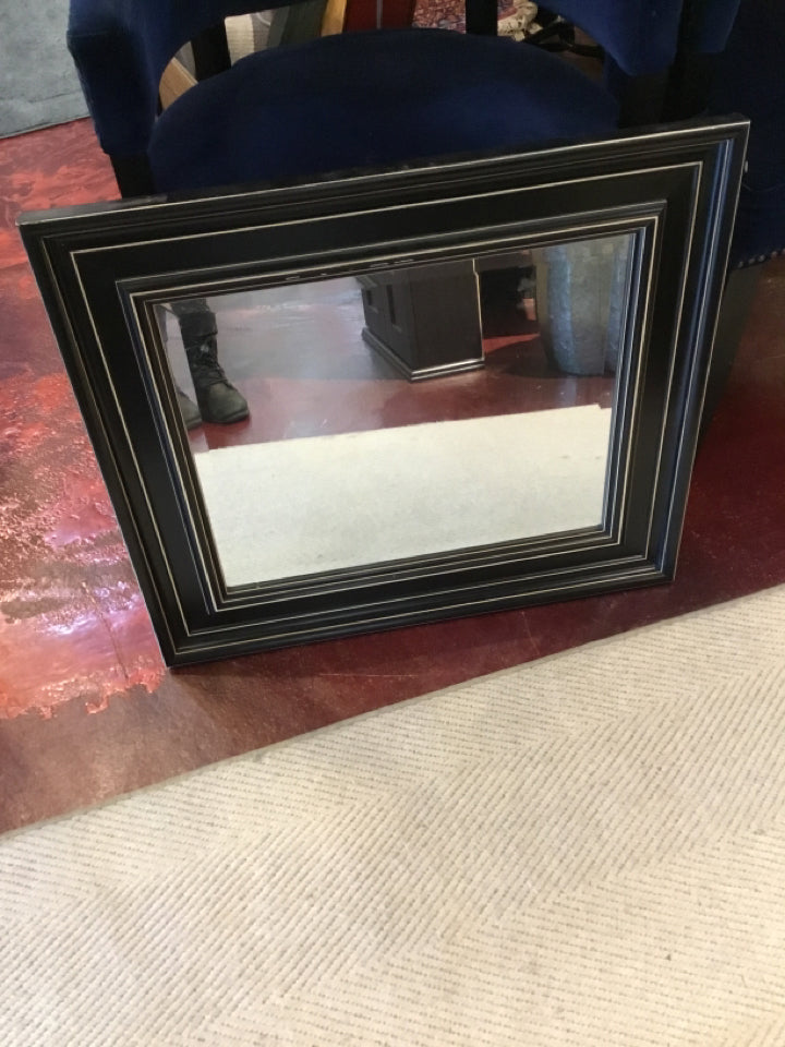 Black Wood Mirror