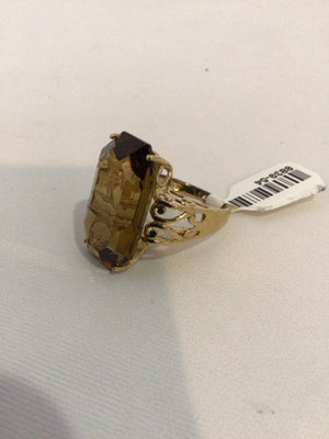 Brown Rhinestone Ring