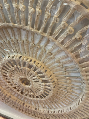 Wall Decoration Natural/White Wheel Framed Art