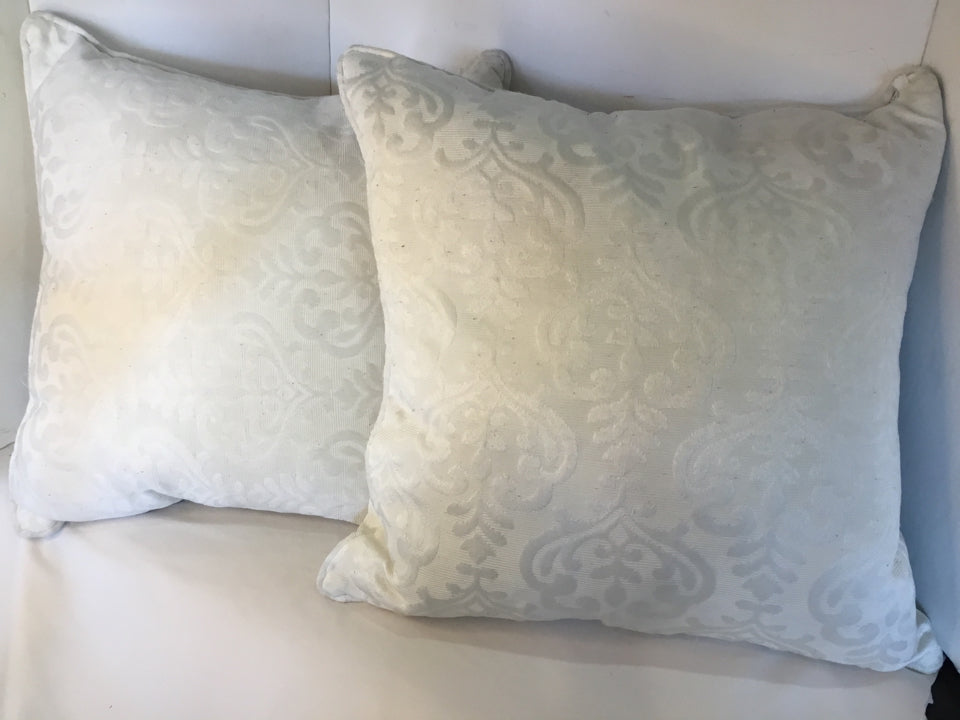 White Cotton Pair Down Filled Pillow Set
