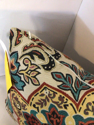 Cream/Multi Print Pillow