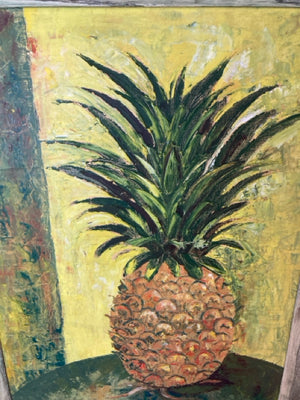 Yellow Pineapple Framed Art