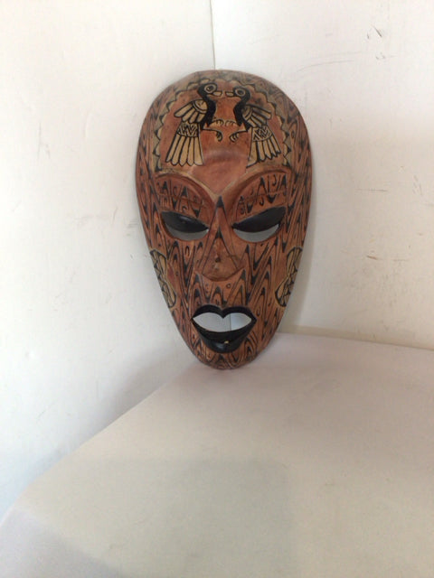 Carved Wood Mask Carved Wall Decoration Art