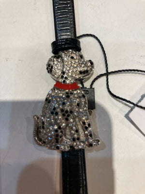 Black Rhinestone Dog Watch