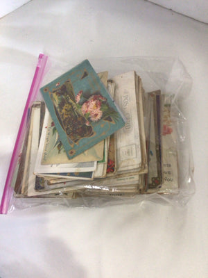 Vintage Paper Bag of Post Card