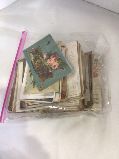 Vintage Paper Bag of Post Card