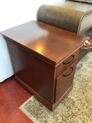 Wood Drawer Brown Table