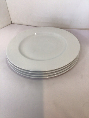World Market Dinner White Set of 4 Plate Set