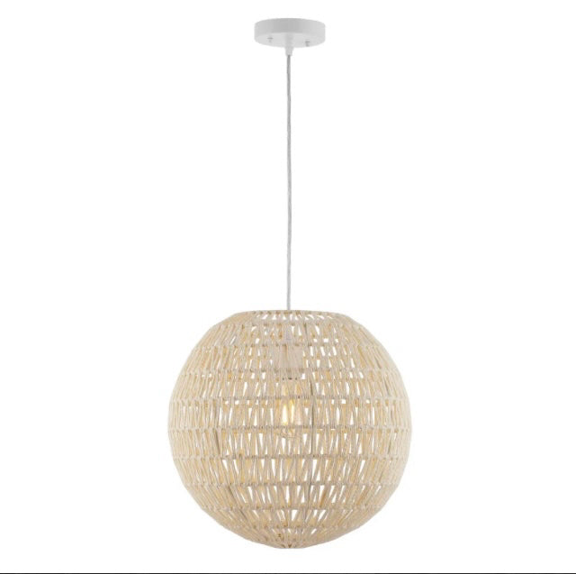 Jonathan Y White Macrame In Box New Chandelier