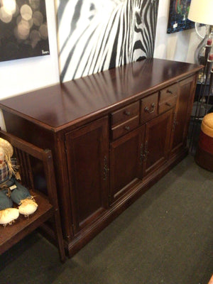 Stanley Wood TV Cherry Buffet/Sideboard