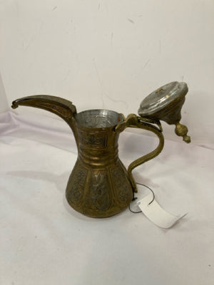 Vintage Middle Eastern Brass Coffee Pot