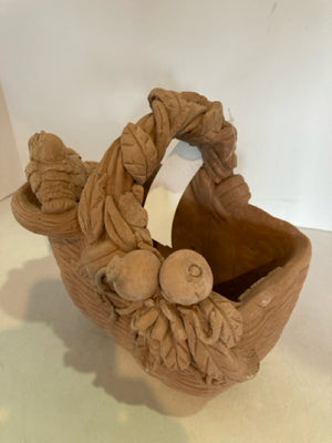 Patrick James Mfg Terracotta Ceramic Basket Garden Access.