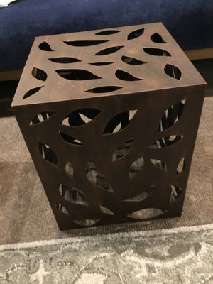 Metal Cut Out Rust Table