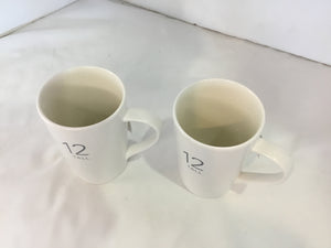 Starbucks Pair White Ceramic Mug Set
