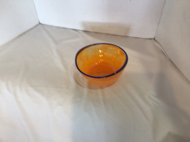 Orange/Blue Glass Bowl