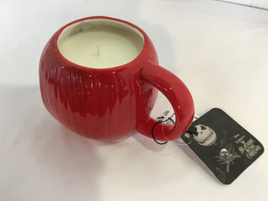 Halloween Red Ceramic Candle Holiday Item