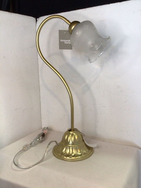 Kirkland's Gold Metal Frosted Lamp