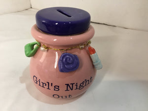 Pink/Multi Ceramic Bank