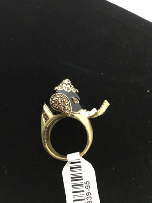 Black Rhinestone Ring