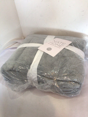 6 Piece Gray Cotton Terry Towel