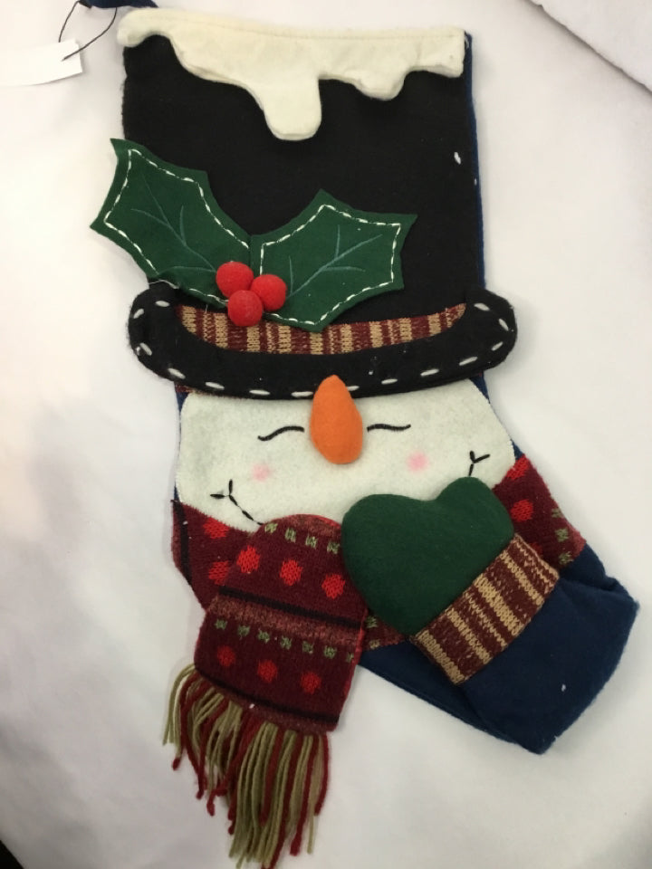 Christmas Multi-Color Felt Stocking Holiday Item
