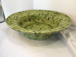 Green Decoupage Bowl