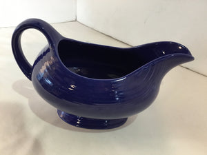 Fiesta Vintage Navy Ceramic Gravy Boat