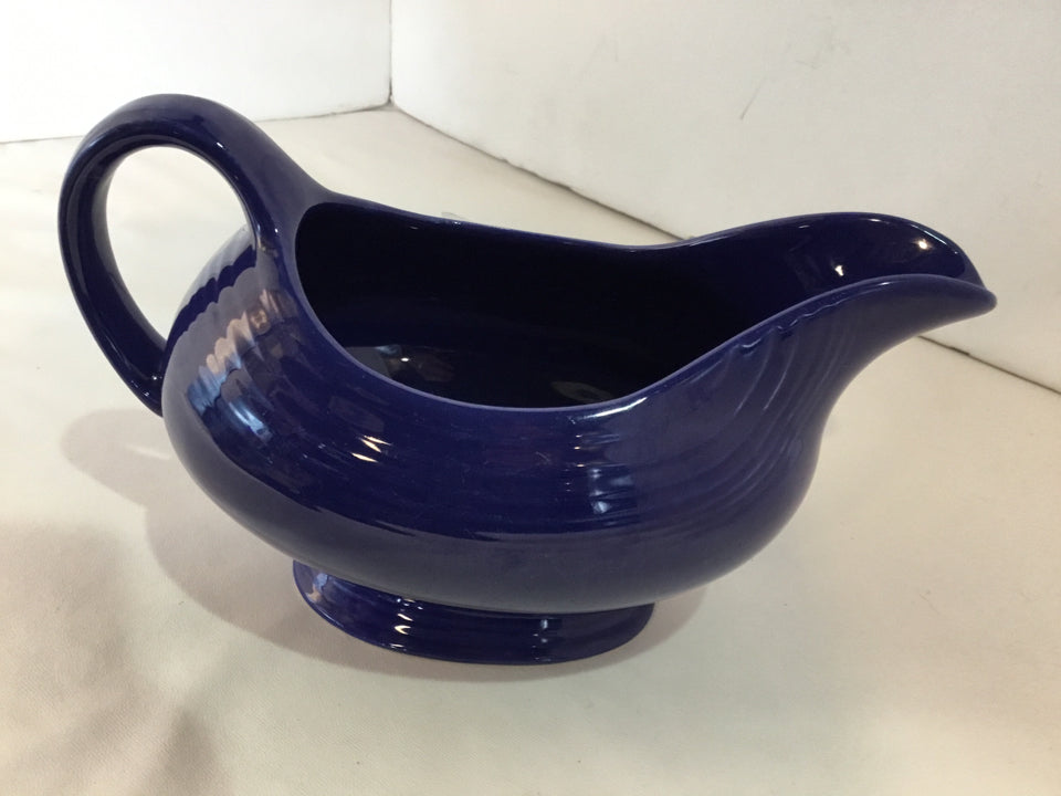 Fiesta Vintage Navy Ceramic Gravy Boat