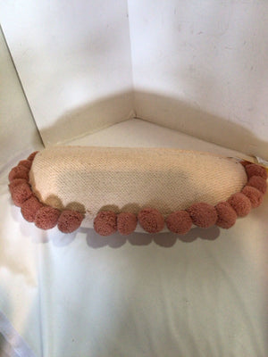 Poly & Bark Cream/Pink PomPoms Pillow