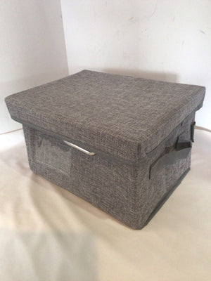 Lidded Storage Fabric Gray Box