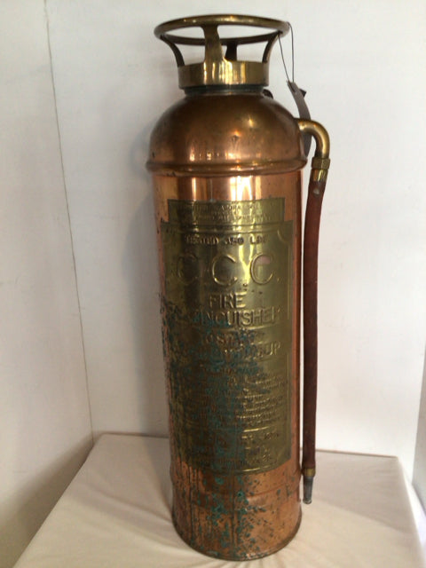 Vintage Copper Copper Fire Extinguisher