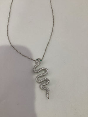 Silver Snake Necklace