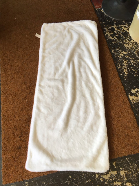 White Faux Fur Pillow Cover