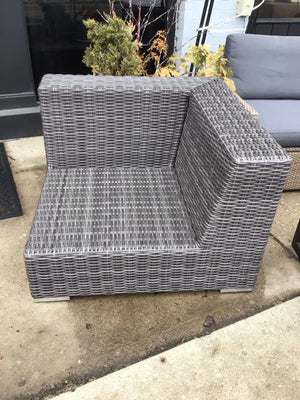 Sunset West Corner Resin Gray Chair