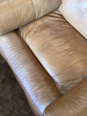 Sofa Express Recliner Leather Electric Tan Chair