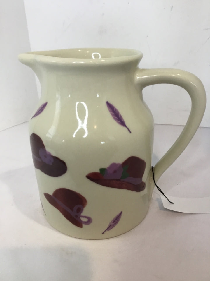 Hartstone Purple/White Ceramic Pitcher