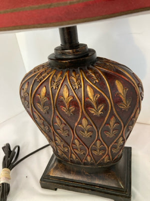 Bronze Resin Fleur de Lis Lamp