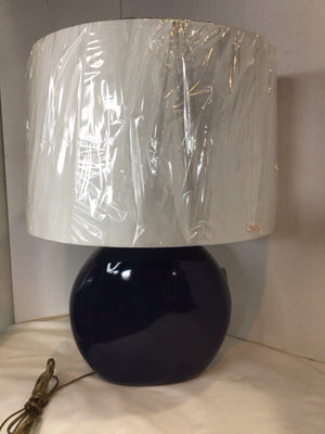 Navy Ceramic Lamp