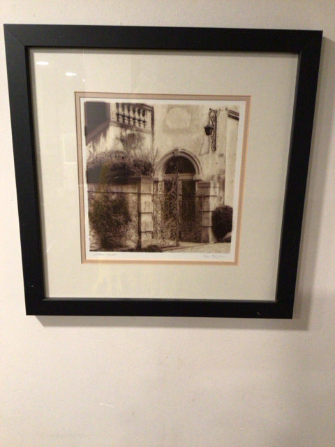 Signed Architectural Black/White Framed Art