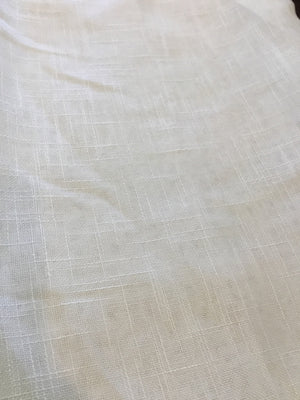 2 Panels Cream Polyester Sheer Draperies/Curtains