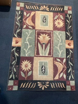 Shaw Polyester Birds Brown/Green Rug