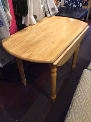 Drop Leaf Wood Brown Table