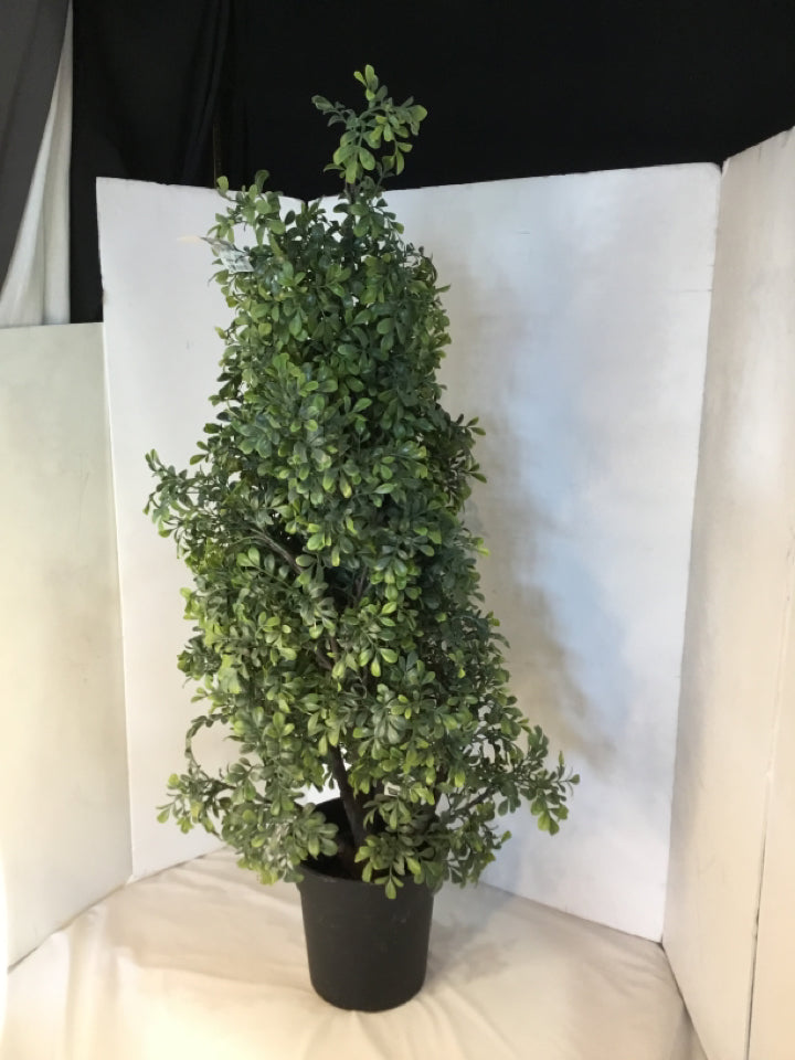 Green Plastic Faux Tree