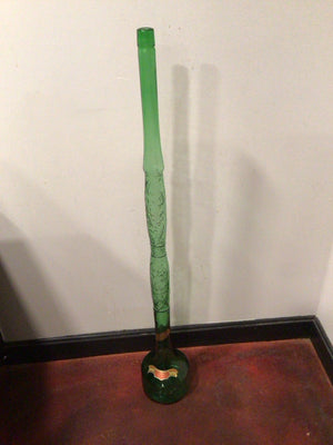 Green Glass Long-neck Bottle