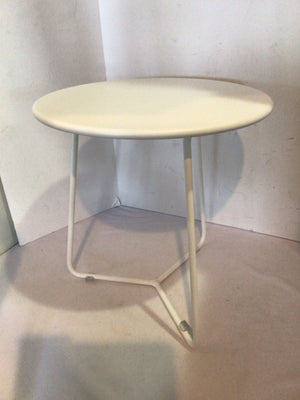 2Modern Metal  White Table 2BBQVZPL