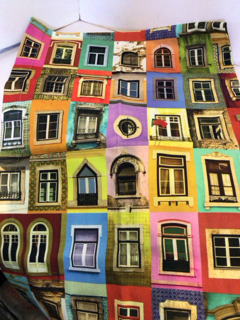 Multi-Color Cotton Windows Table Runner