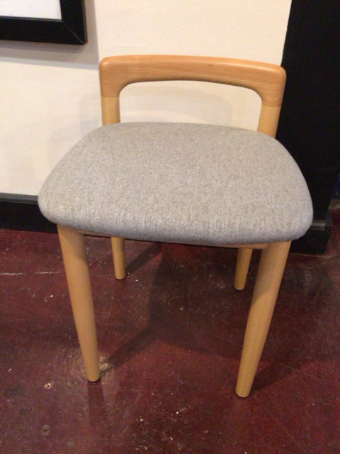 Mid-Century Gray Stool/Foot Stool/Ottoman