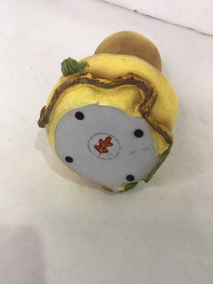 Halloween Yellow Resin Pumpkin Holiday Item