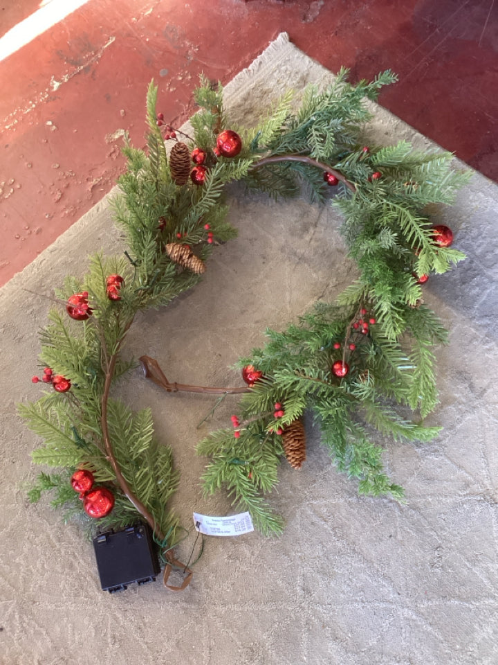 Garland Green Battery Operated Holiday Item